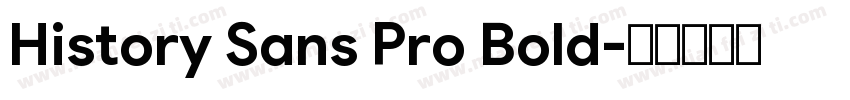 History Sans Pro Bold字体转换